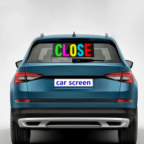 P10 Semi-utomhus programmerbar rullande LED-skylt WiFi-styrd LED digital skärm anslagstavla, RGB 115''x14'' öppen skylt 6 best sales flexibel LED-display - №4