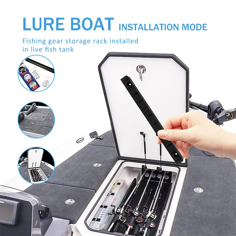 

Держатель для приманки для рыбалки на лодке, многофункциональный мягкий крючок для приманки, органайзер для хранения, регулируемый аксессуар для док-станции