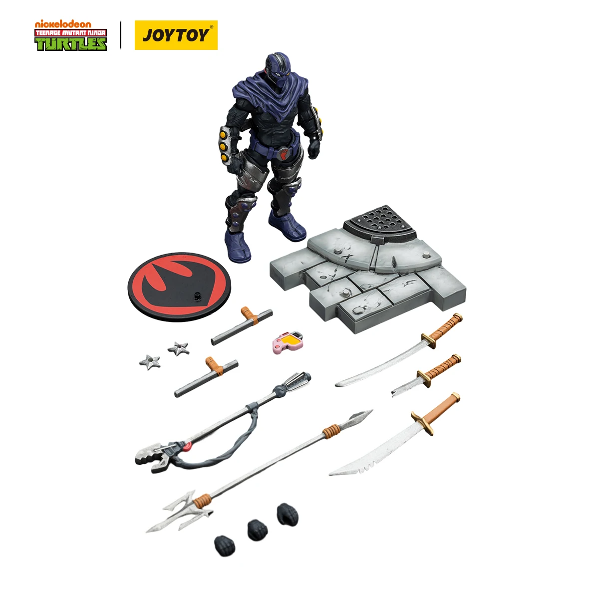 [W MAGAZYNIE] JOYTOY TMNT 1/18 figurka TMNT-Foot Clan B Anime Model wojskowy