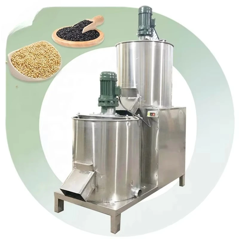 Sesame seed cleaning, shelling and peeling machine, sesame peeling machine