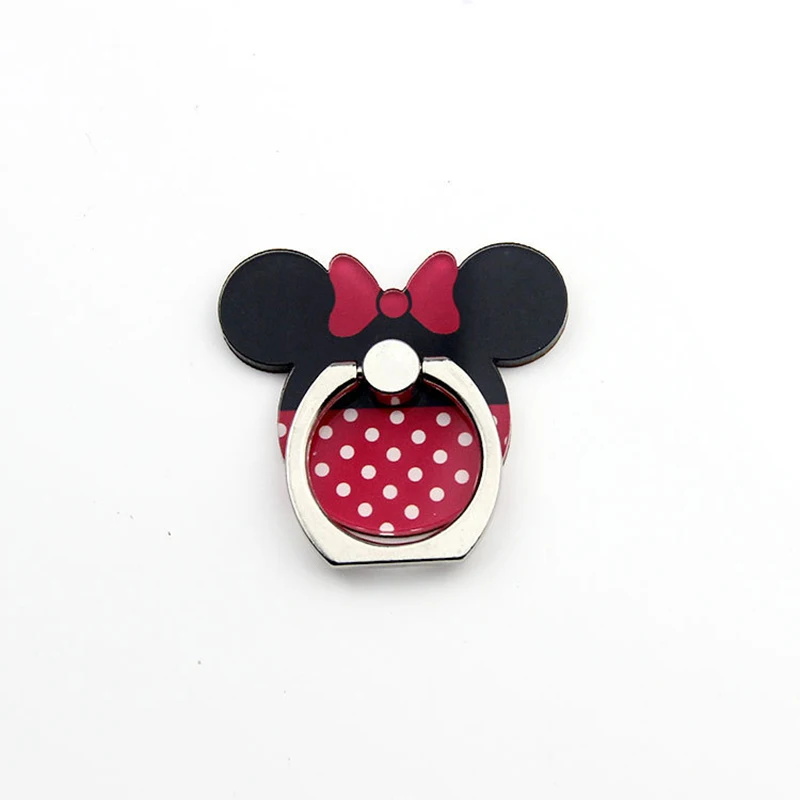 Disney Cartoon Couples Mickey Minnie Stitch Male Female Universal Folding Replicate Mobile Phone Finger Ring Holder Friends Gift