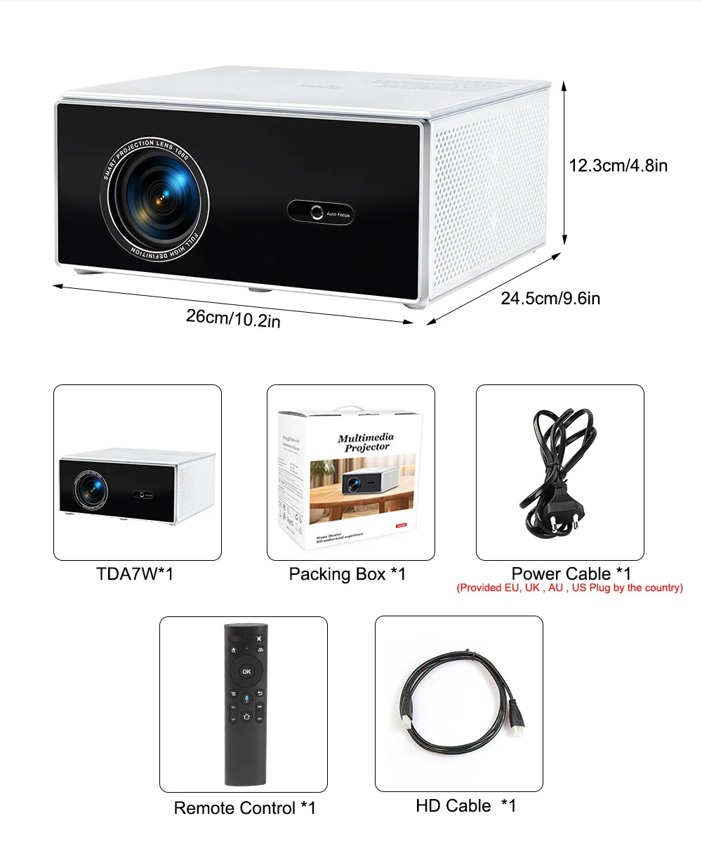 ThundeaL 2K 4K Full HD 1080P Projektor TDA7W 32G Android WiFi Heimkino TDA7 Beam-Projektor für Outdoor-Meetings 3D-Video-Filmprojektion – Detail 33