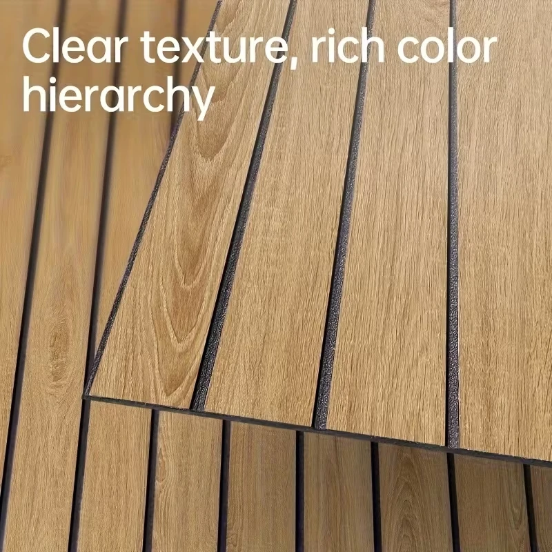 

3D Wood Grain Wall Panels 2mm Thick Self-Adhesive Wallpapers Home Decor for Bedroom Ceiling Full Wall Waterproof Wall Sticker