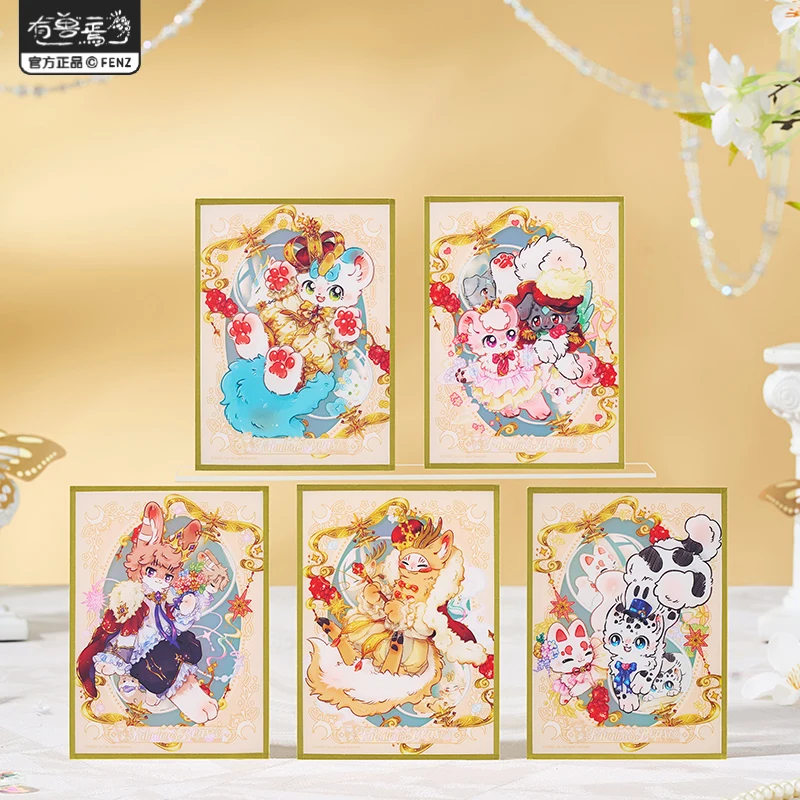 In Stock Official Fabulous Beasts Acrylic Shikishi Colored Paper Eighth Anniversary Series Anime Game Toy Kids Halloween Gift