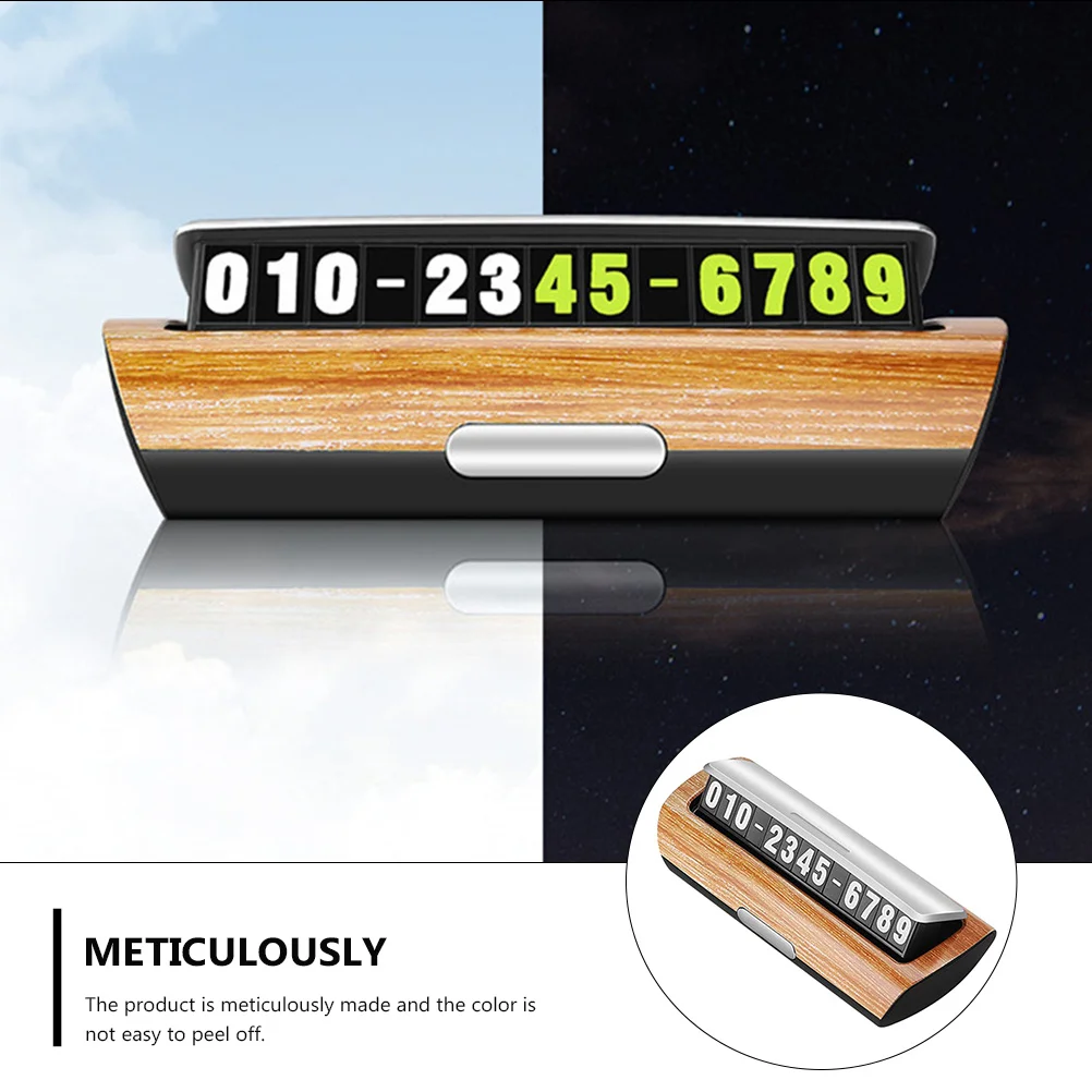 

Luminous Temporary Parking Telephone Decor Multi-Functional Temporary Stop Sign Privacy Protection Card