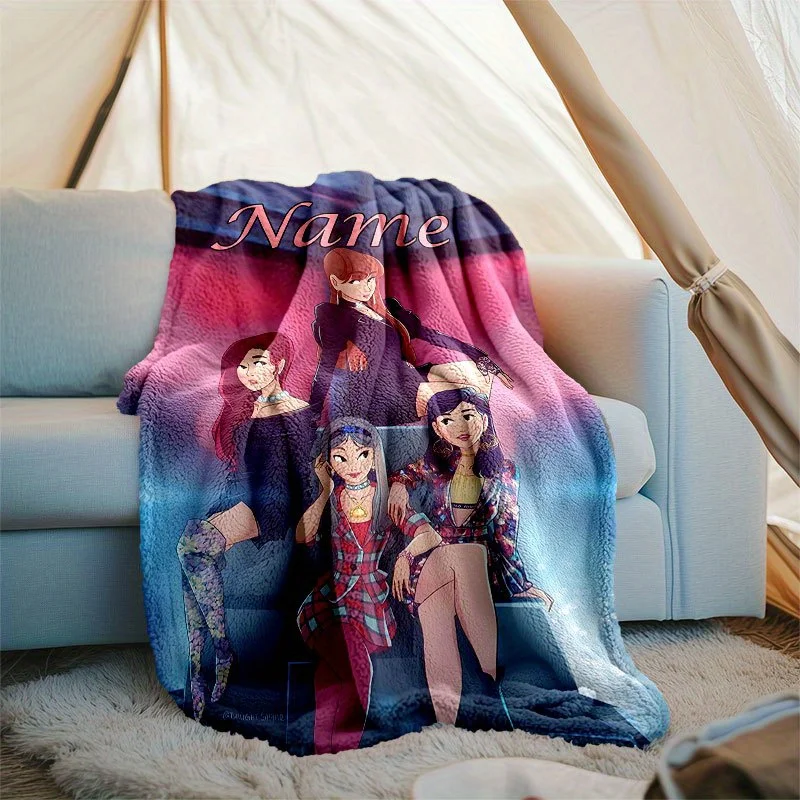 

Customized K-pop Flannel Blanket - Modern Style, All-Season Polyester Shawl with Vibrant Band Member Print Perfect Gift for Fans