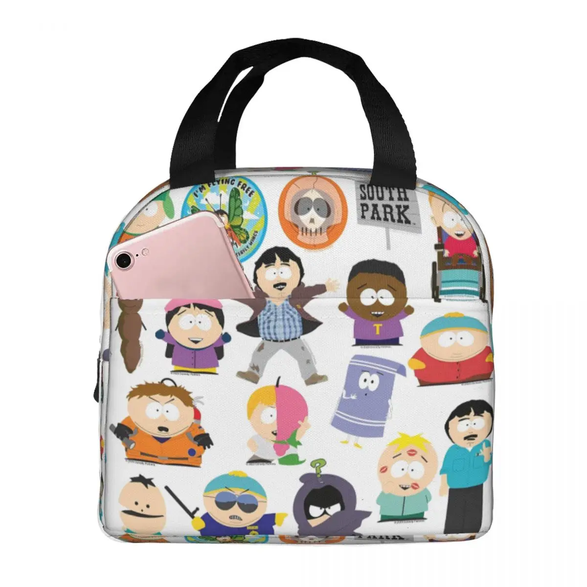 

Southpark Kenny Towelie TV Show Thermal Insulated Lunch Bags for Travel Reusable Food Bag Container Thermal Cooler Lunch Boxes