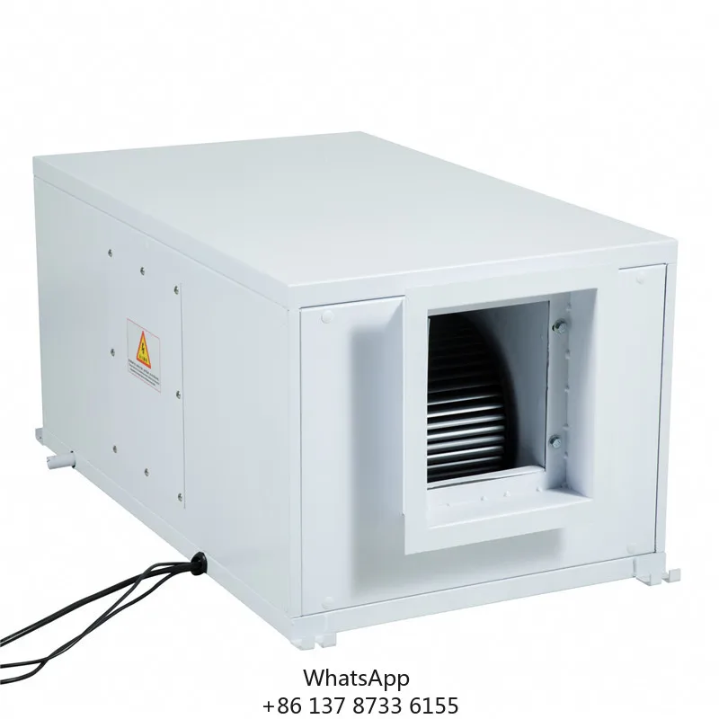 156L Industrial Basement Fresh Air Duct Dehumidifier Ceiling Mounted In Crawl Space