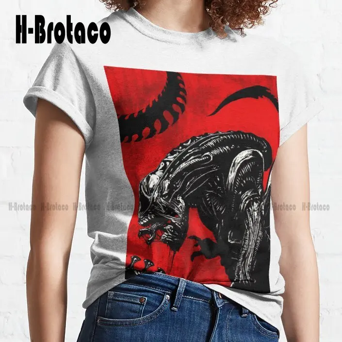 Slobbering Space Slasher Classic T-Shirt Custom Gift Funny Art Streetwear Cartoon Tee Creative Funny Tee Xs-5Xl Unisex Retro