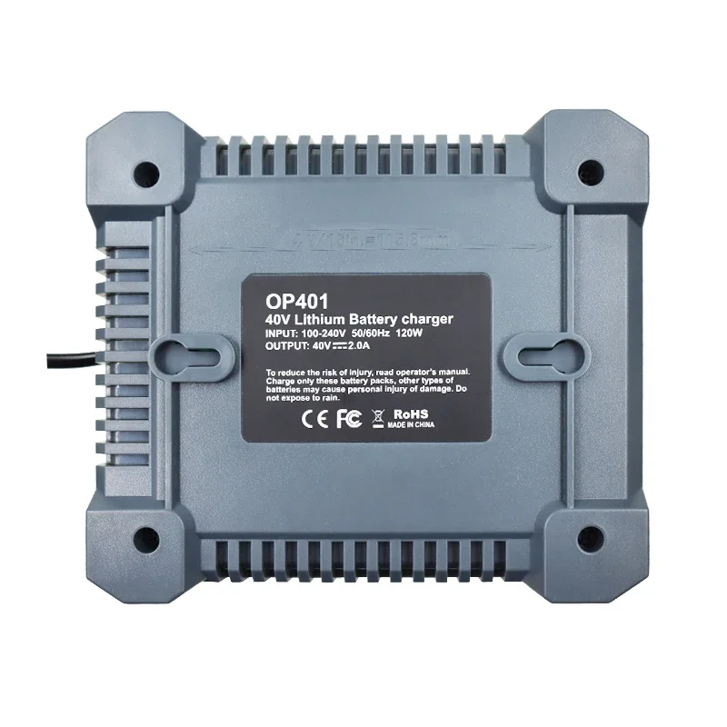 Cargador de batería de iones de litio OP401 para batería de iones de litio Ryobi 40V OP4050A OP4015 OP4026 OP4030 OP4040 OP4050 OP400A OP403A ZROP401