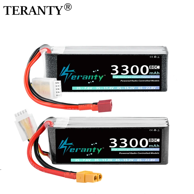 

2 шт. TERANTY 4S 14,8 В 15,2 В 3300 мАч 60C 80C RC Lipo аккумулятор с разъемом T XT60 для RC автомобиля, грузовика, лодки, FPV, дрона, самолета, хобби