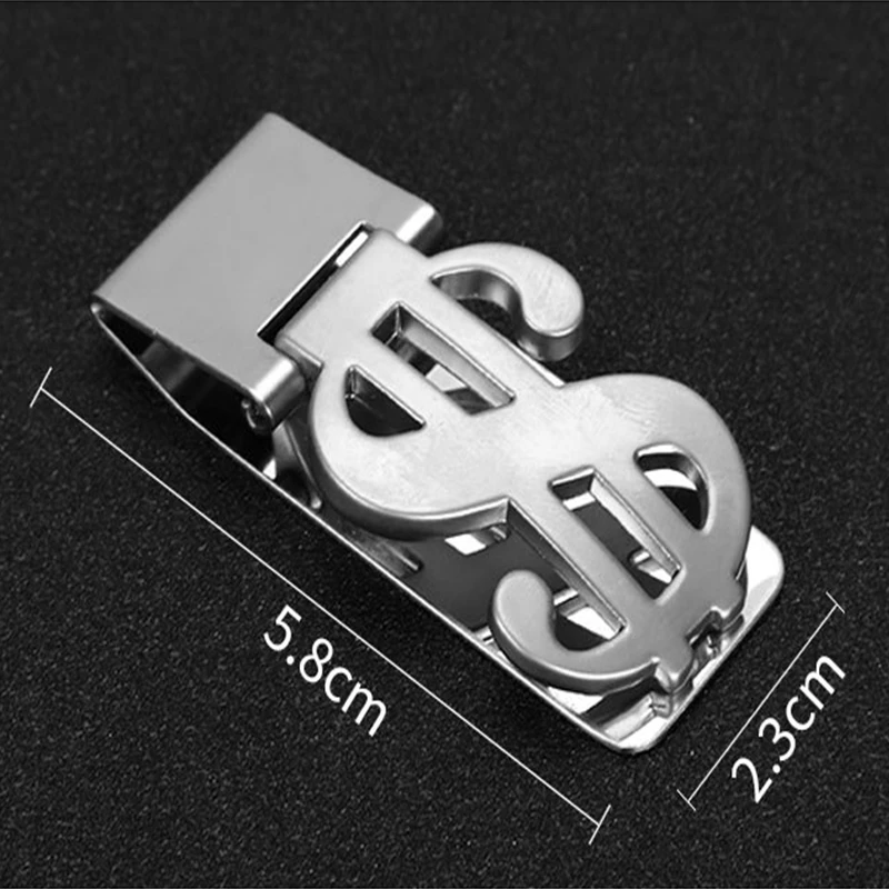 Kreative Metall Geld klammer Modedesign Edelstahl Tasche tragbare Änderung Banknote Clip Geschenk Großhandel