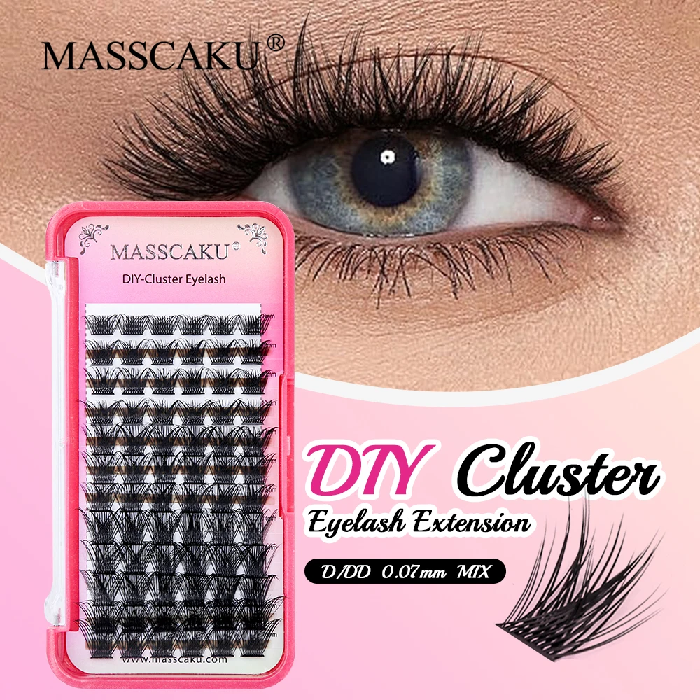 

Wholesale 12 Rows D DD Curl 10/12/14mm Mix Length Soft Lightweight Individual DIY Segmented Eyelash Extensions Enlarge Your Eyes