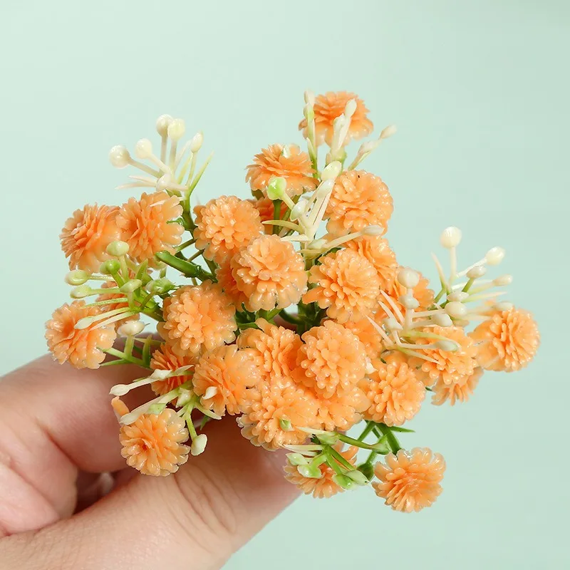 20/40Pcs Künstliche Blumen 8CM Gefälschte Blume Für Wohnkultur Hochzeit Ehe Dekorationen Ornamente Handwerk Geschenk Girlande zubehör – Detail 8