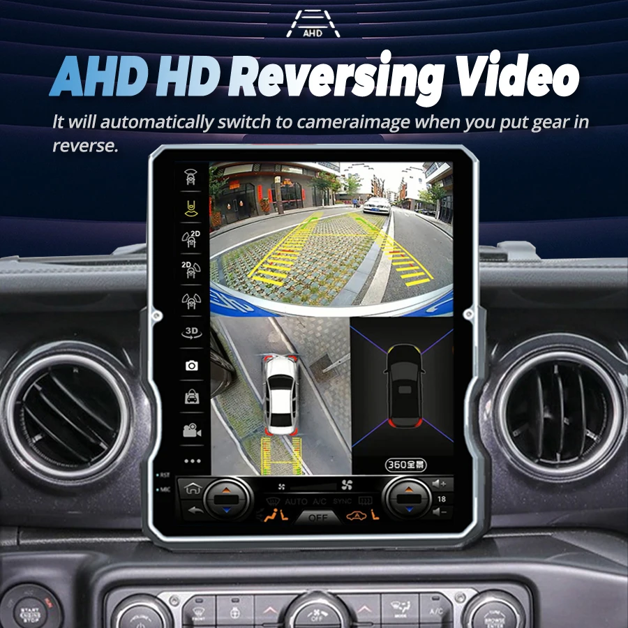 

12.1" Screen For Jeep WRANGLER 2018-2023 Android 14Car Radio Multimedia GPS Tesla Style Video Player Carplay Stereo Head Unit