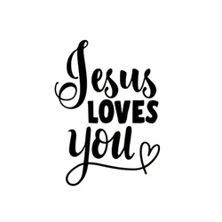Creativity Jesus Loves You Sticker Text Window Sticker Waterproof Car Decor Vinyl Decal