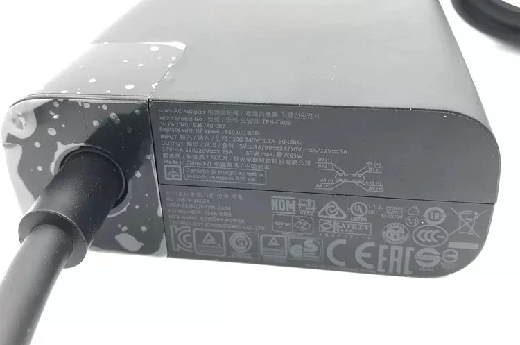 USB-C 65W Charger for HP Type-C Ghost Pro13 x360 G2 Power Adapter TPN-CA06