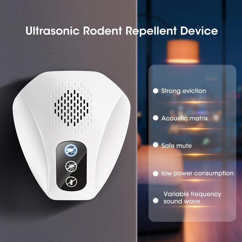 Ultrasone Knaagdieren Muggenmelk Apparaat Thuis Elektronische Rat Repellent Spider Kakkerlak Killer Intelligente Rat Verdelger