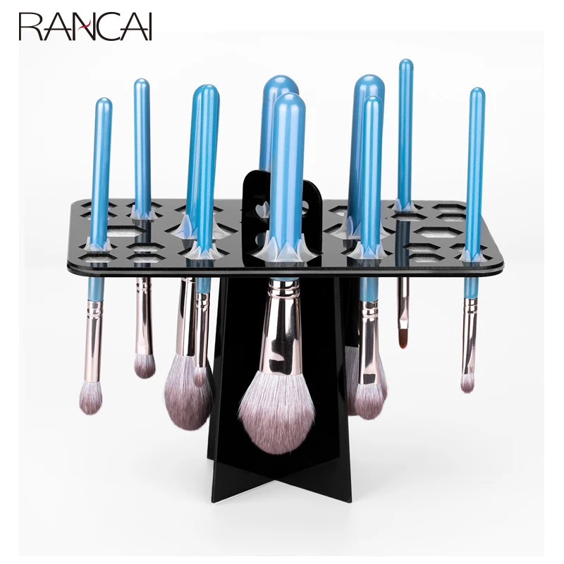 Support organisateur de pinceaux de maquillage à 14/26/28 trous, support arbre pour pinceaux secs, accessoires pour pinceaux, outil de rangement pour pinceaux cosmétiques