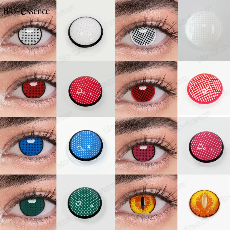 Био-эссенция 1 пара цветных Контактов женский костюм на Хэллоуин для ежегодного использования Белый Аниме Косплей цвет с кошачьими глазами ученики Био-эссенция 1 пара цветных Контактов женский костюм на Хэллоуин для ежегодного использования Белый Аниме Косплей цвет с кошачьими глазами ученики