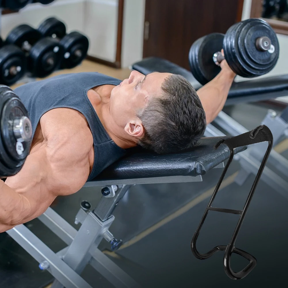 2 قطعة خطافات كشاف الدمبل سعة تحميل 250 رطل خطاف الدمبل الثقيلة لتمارين الضغط على مقاعد البدلاء الدمبل