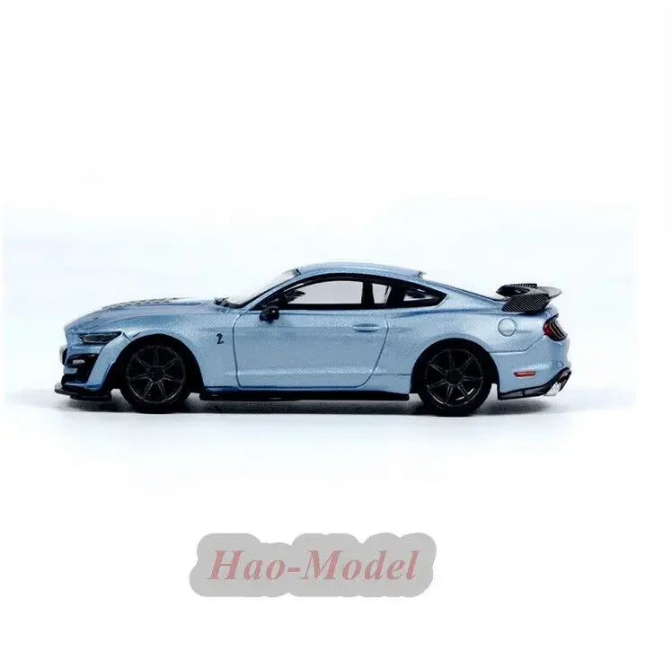 MINIGT 1/64 For Ford Mustang Shelby GT500 Car Model Car Alloy Diecast Simulation Boys Birthday Gift Hobby Display Ornaments Blue