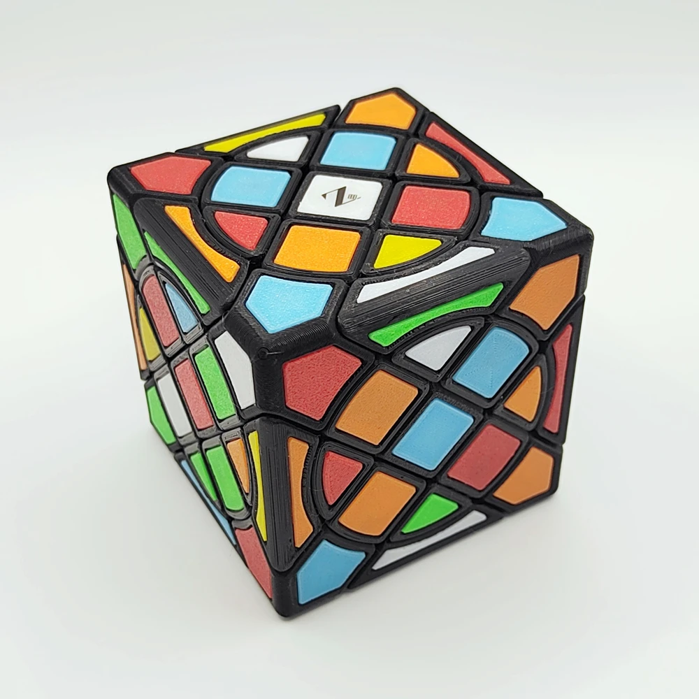 ZEPUZZLES Circle Compy Cube with Tiles Magic Cube Professional Puzzle Toys Children Gift Magico Cubo