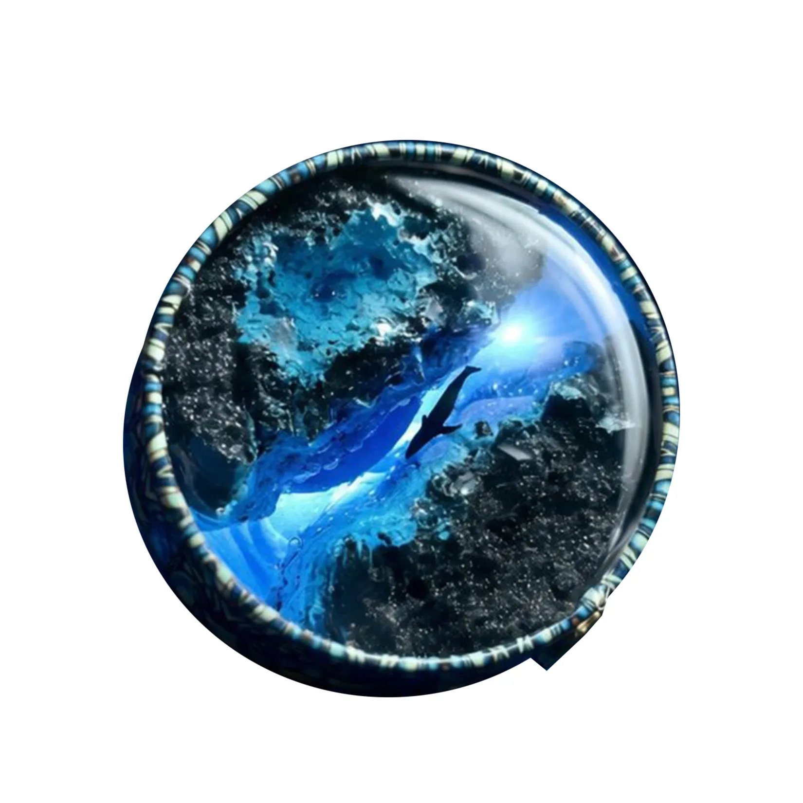 

Whale USB Rechargeable LED Soft Glow Night Light Figurine Ocean Themed Mini Landscape Desktop Ornament Handmade Decoration