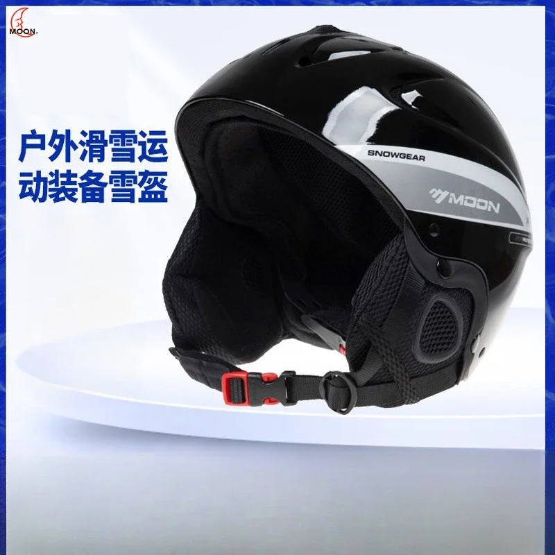 MOON Ski Helmet Anti-Collision Male Female Adult Lightweight Snowboard Outdoor Skiing Equipment Snow Helm Bicycle Riding