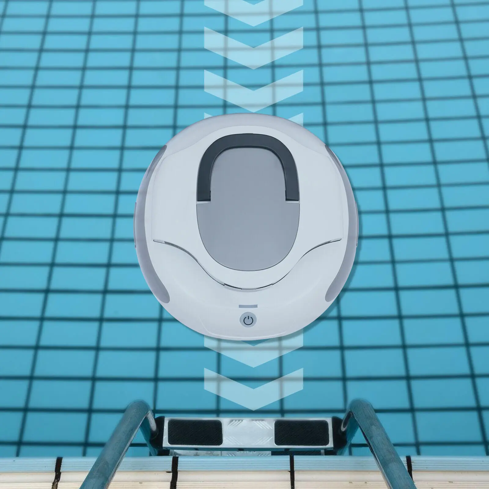 Limpador robótico sem fio automático de piscina, aspirador de piscina para piscinas acima do solo