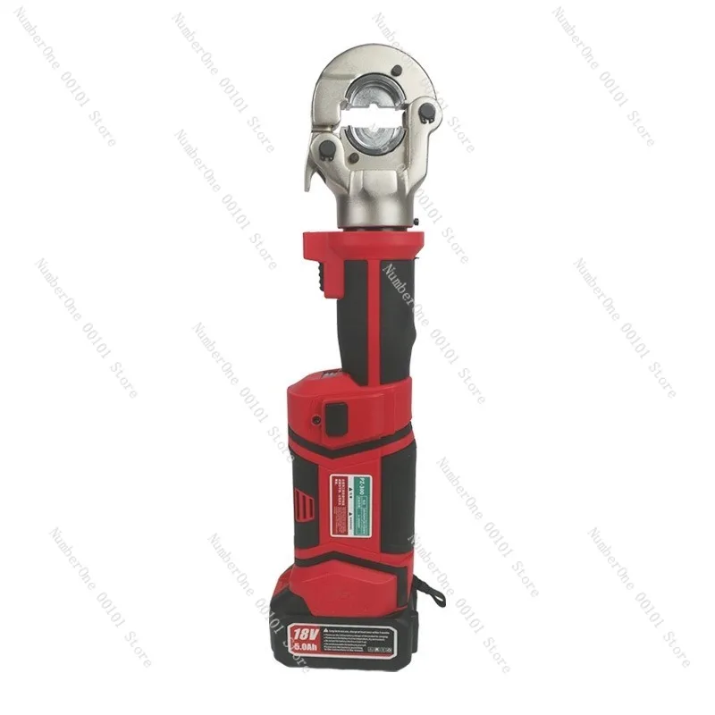 Portable Straight Handle Electric Hydraulic Crimping Tool Rechargeable Battery Powered Terminal Crimper and Cable Cutter