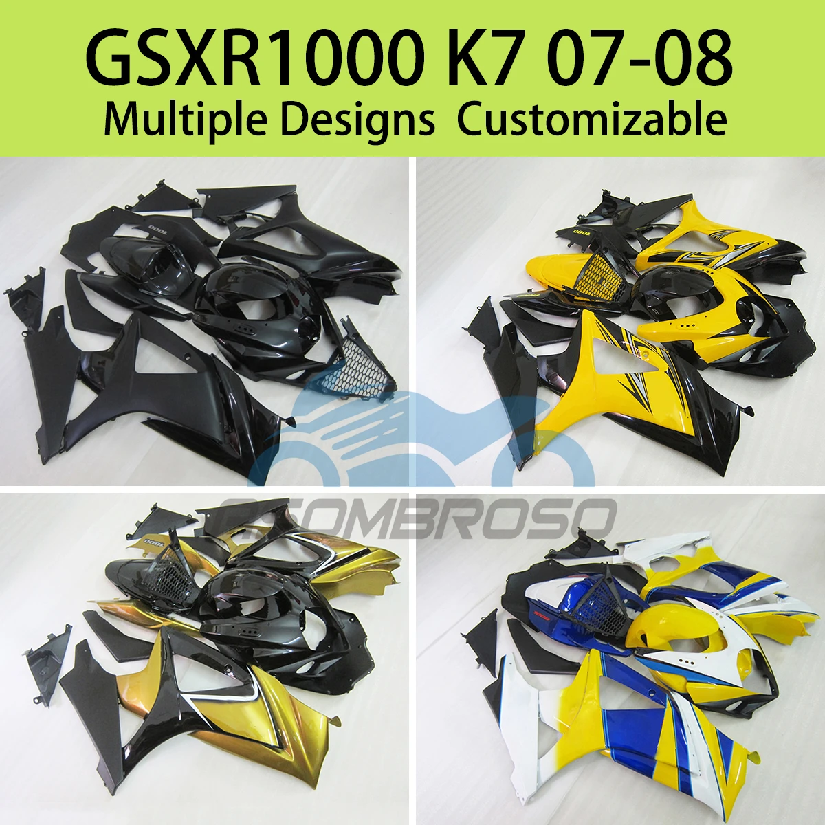 

Костюм GSXR 1000 07 08 Гоночный комплект обтекателей для SUZUKI GSXR1000 2007 2008 Обтекатели для мотоциклов кузов под давлением