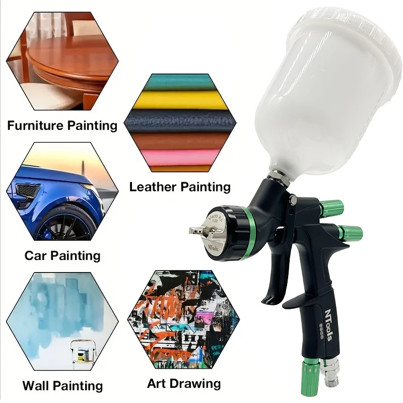 

Профессиональный пистолет для покраски автомобилей NTOOLS 1,3 мм, высококачественный аэрограф для лаков на водной основе