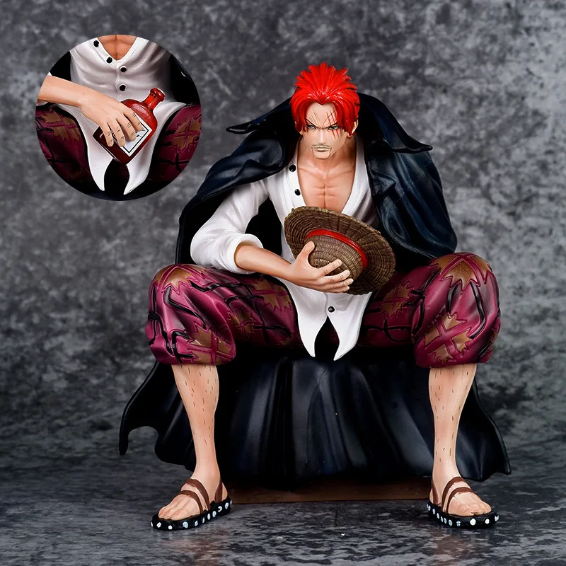 16 cm Een Stuk Shanks Anime Figuren Film Rode Yonko Rood Haar Shanks Action Figure Pvc Standbeeld Beeldje Model Decoratie Pop speelgoed