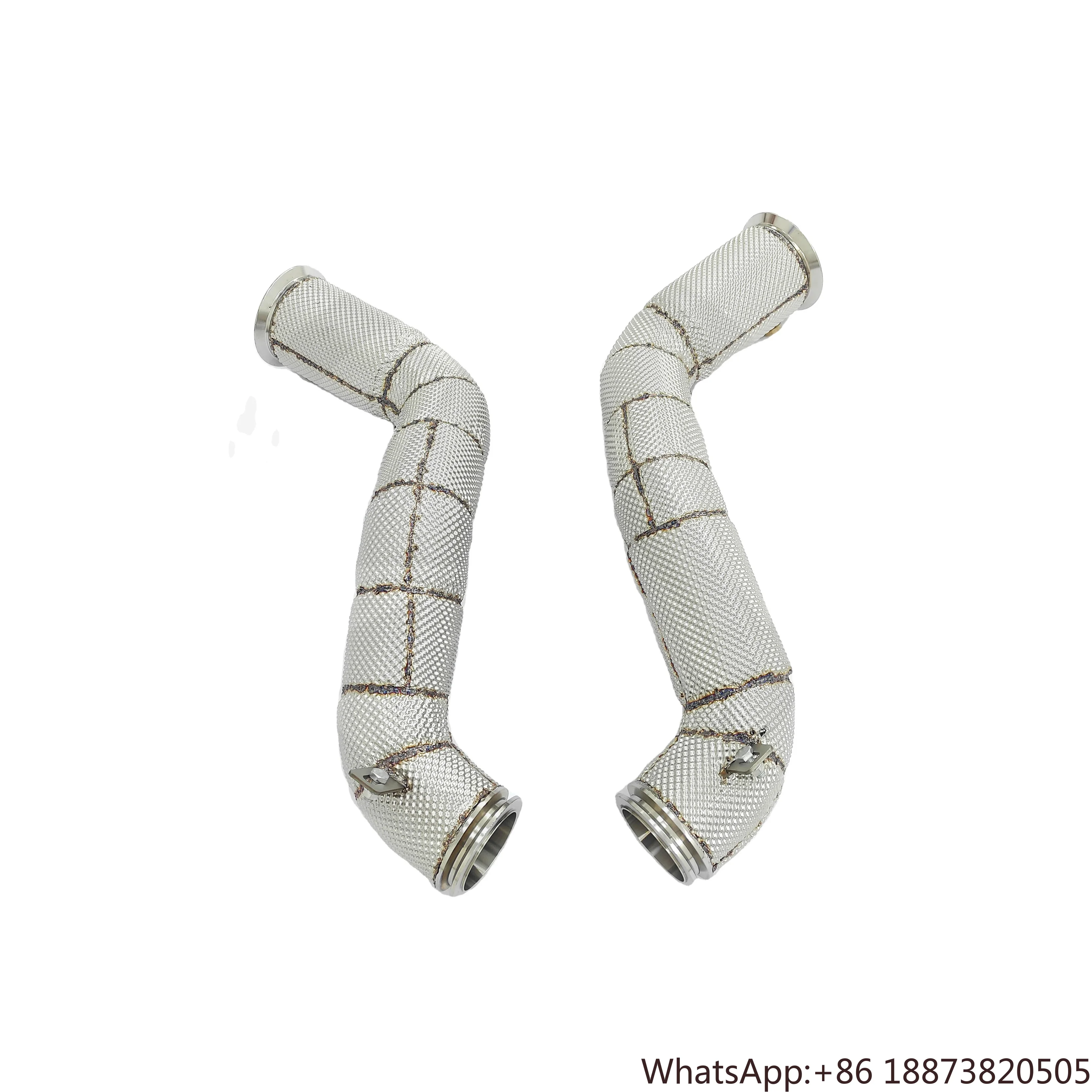 

Фабричные прямые термостойкие водосточные трубы для Mclaren GT 4.0TT 2018-2023 V8 Turbo Downpipe, прямая труба