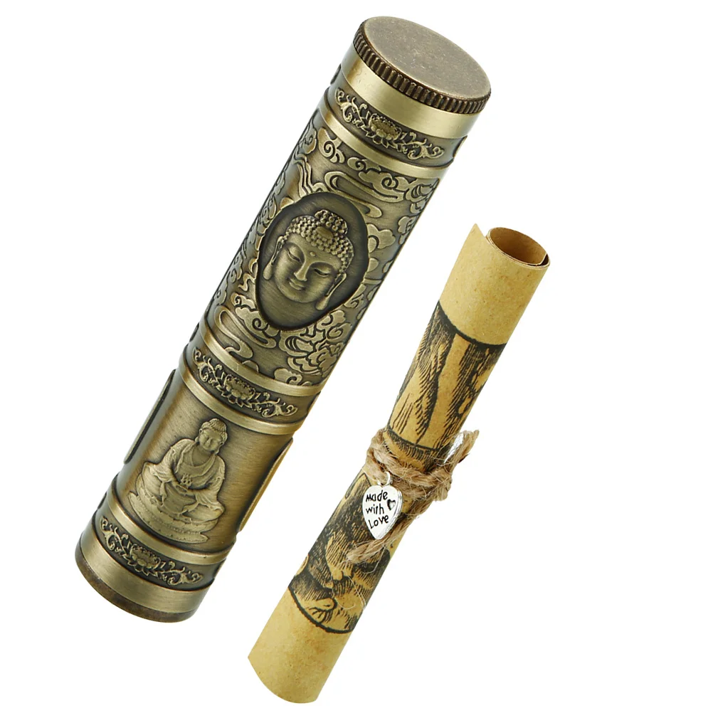 1 مجموعة من أنبوب التمنيات المعدني اليدوية نعمة أوراق التخزين الزخرفية للحزب هدية عطلة عيد ميلاد ديكور المنزل أتمنى