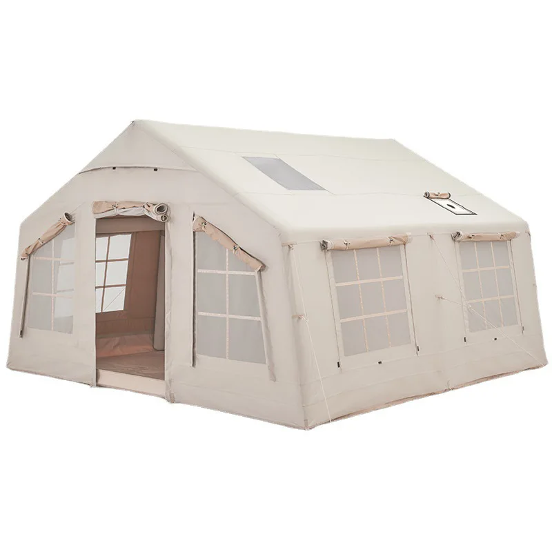 

Outdoor Glamping Camping Cabin Tent Cotton Canvas Air Inflatable House Tent