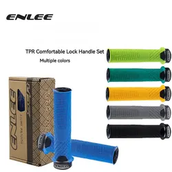 ENLEE Cycling Bike Rubber Handle Cover Anti-Slip Shock Absorber Grip Mountain Bike Handle Universal Unilateral Locking