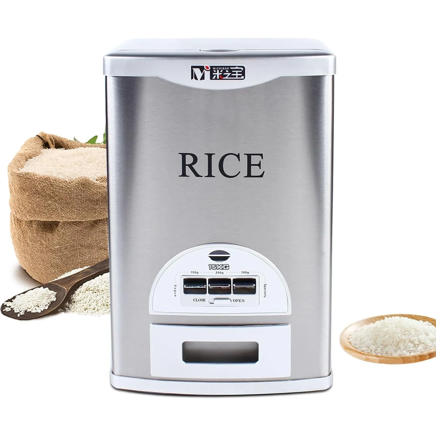 Automatic Large Capacity Rice Dispenser Container