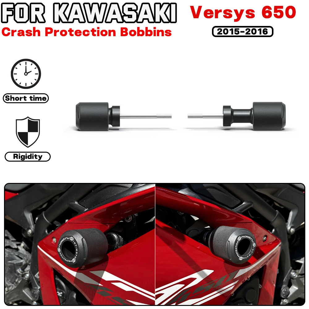 

For KAWASAKI Versys 650 2015-2016 Motorcycle Frame Crash Protection Sliders Falling Protector Engine Protect Kit