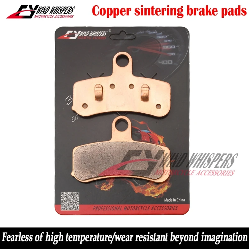 Copper sintering Front Rear Brake Pads For HARLEY Super Glide Street Bob Fat Bob Dyna Wide Glide Breakout Night Train Blackline