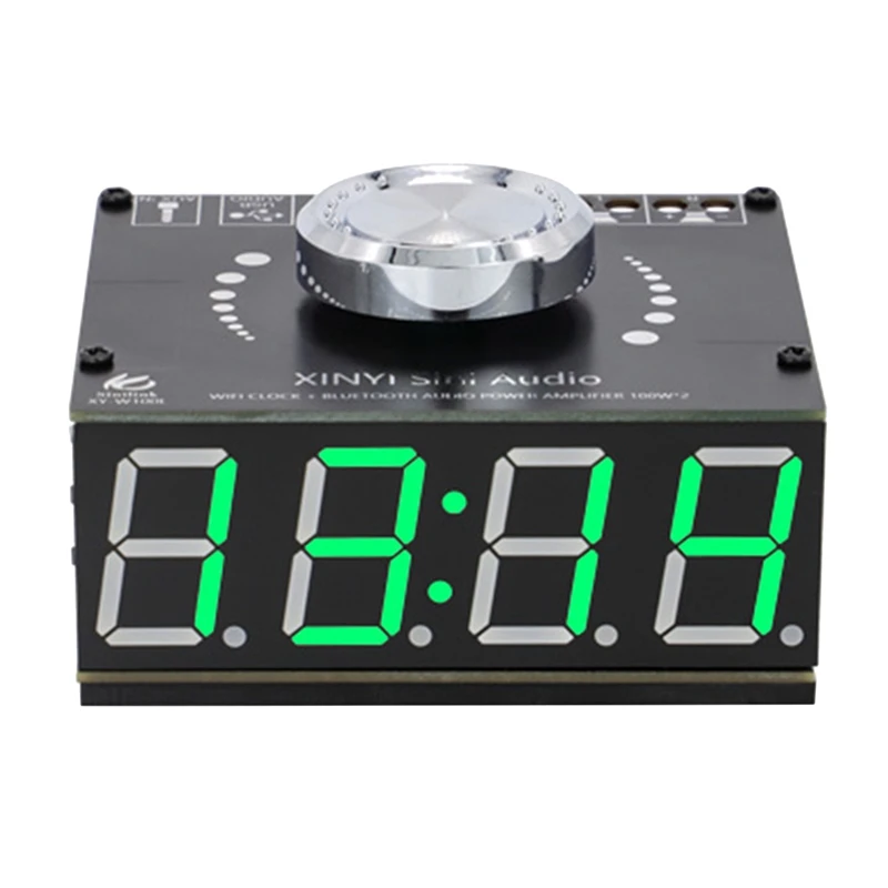 HIFI 100Wx2 Stereo Bluetooth Digital Power Amplifier Board Module With WIFI Timing Clock XY-W100L Amplifier Board