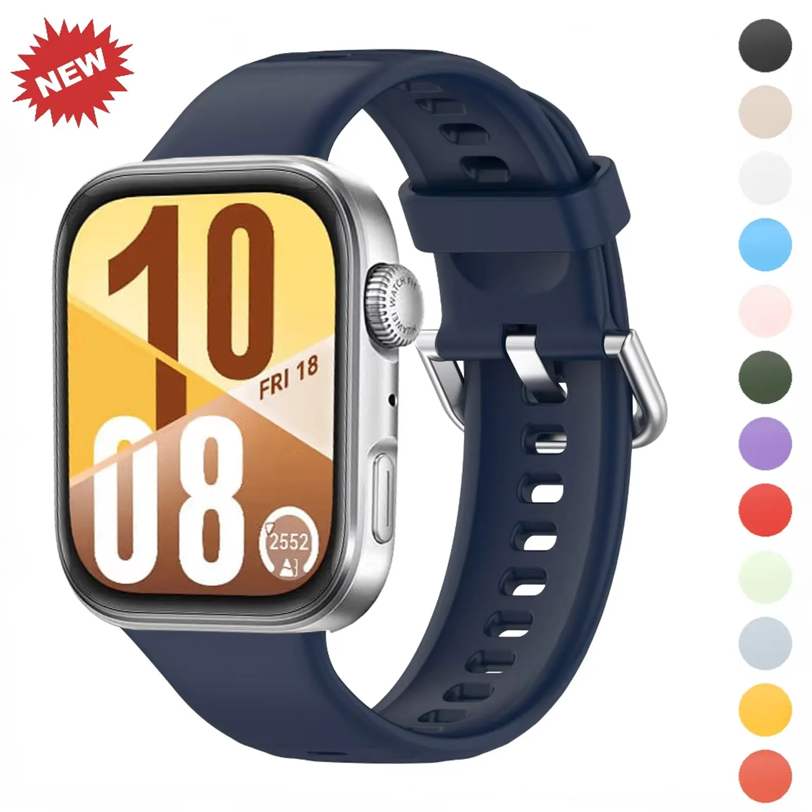 

Silicone Strap for Huawei Watch Fit 3/4/4 Pro Original Breathable Bracelet Wristband Correa for Huawei Watch Fit 4 Pro Watchband