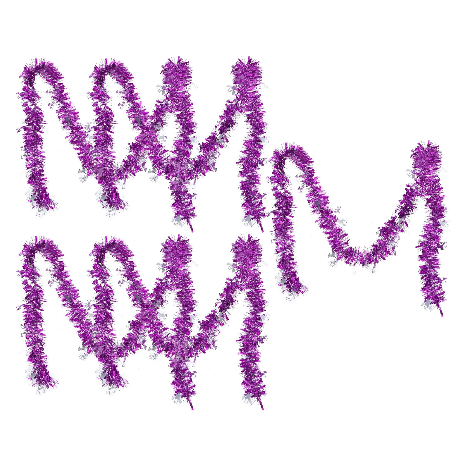 

5Pcs Halloween Tinsel Garland Metallic Ghost Twist Decor Colorful Hanging Ornaments Spooky Indoor Outdoor Party Supplies