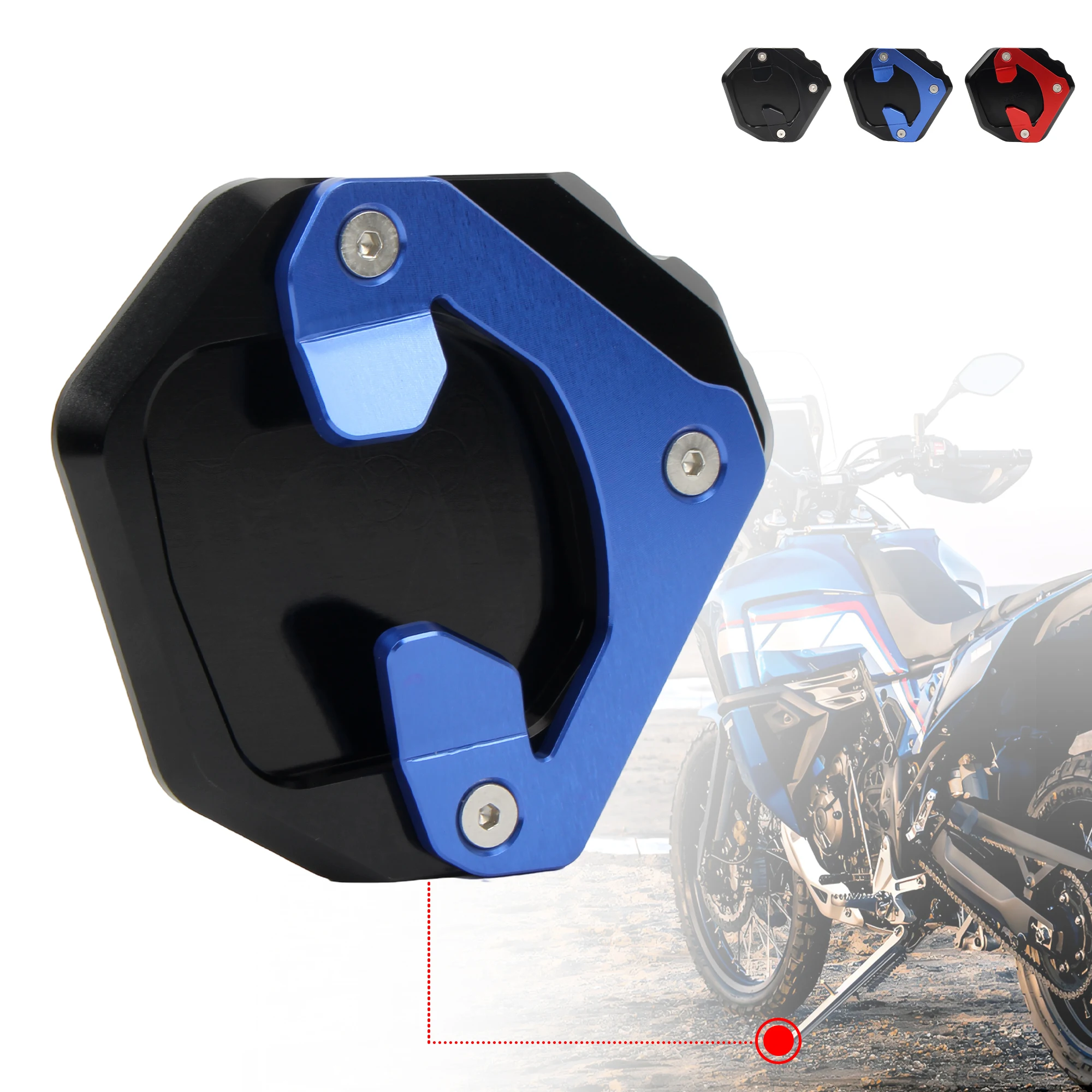 

2019-2023 Motorcycle CNC Plate Foot Side Stand Enlarge Pad For YAMAHA TENERE 700 Tenere700 XTZ 700 XTZ700 T700 Moto parts