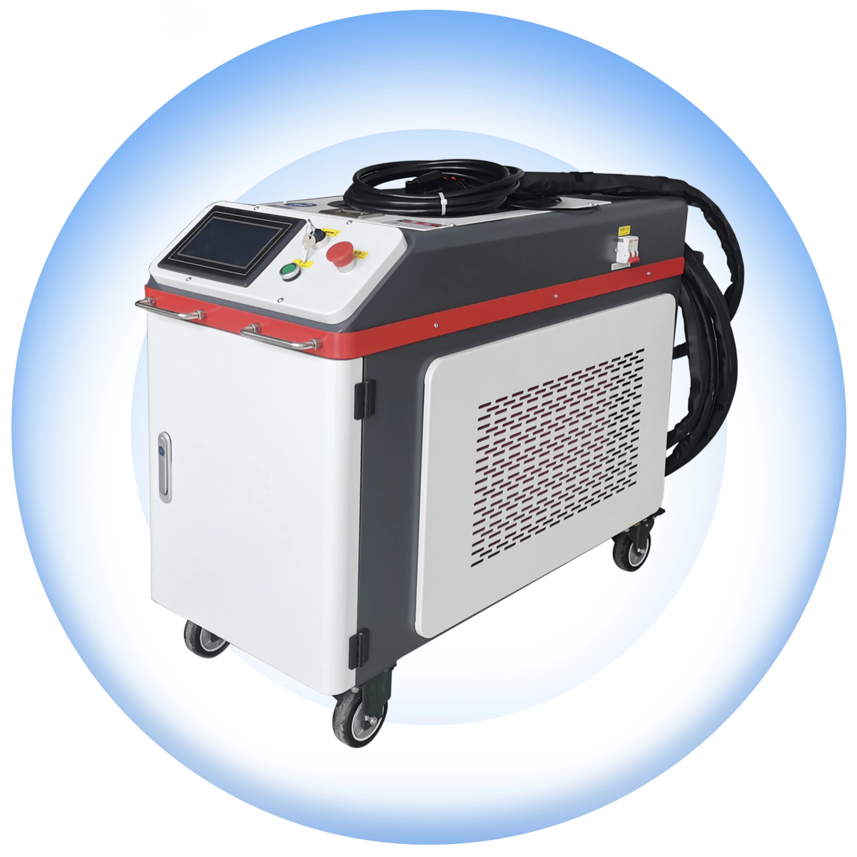

High Efficiency 50MJ Pulse Laser Cleaning Machine - 500W/1000W for Rust Removal on Wood, Stainless Steel, Aluminum & More