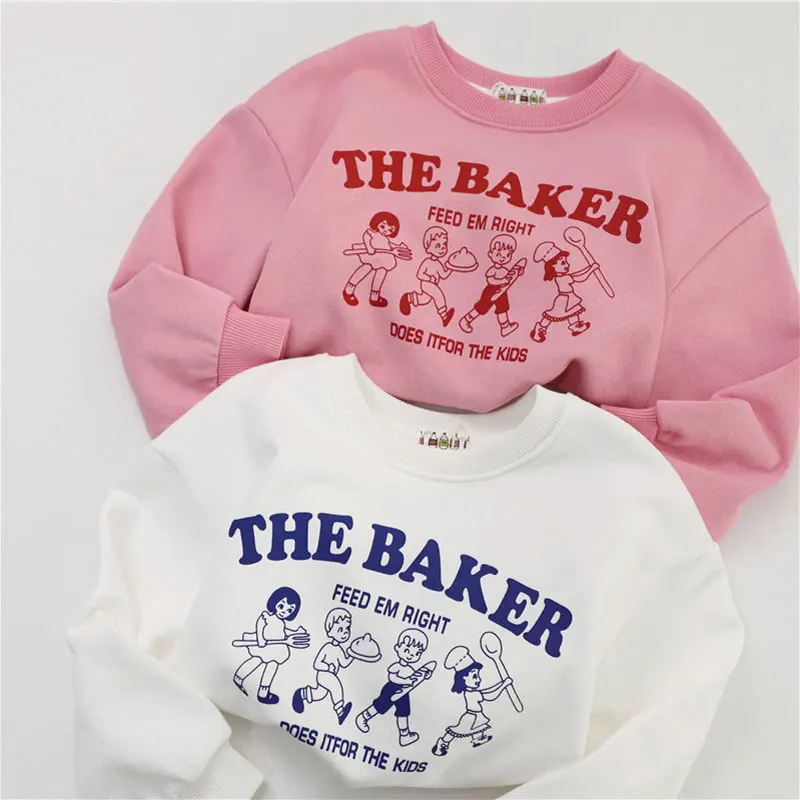 2023 Spring Children Sweatshirts Long Sleeve Tops for Kids Cartoon Girls Shirts Boys Tees Toddler Outfits Baby Outerwear Clothes