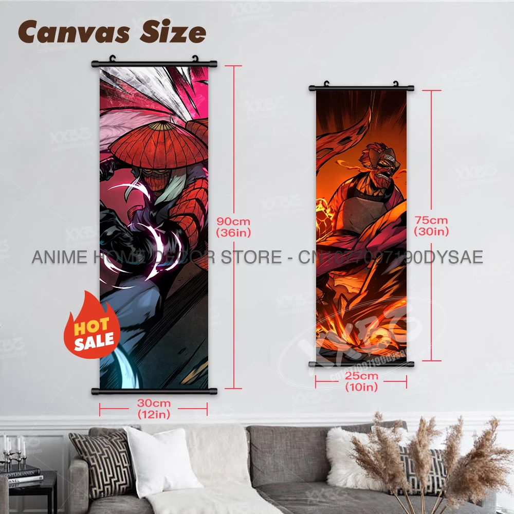 Uzumaki Naruto Posters Sasuke Home Decor Uchiha Madara Hanging Painting Might Guy Scrolls Picture Gaara Wall Art Killer B Mural