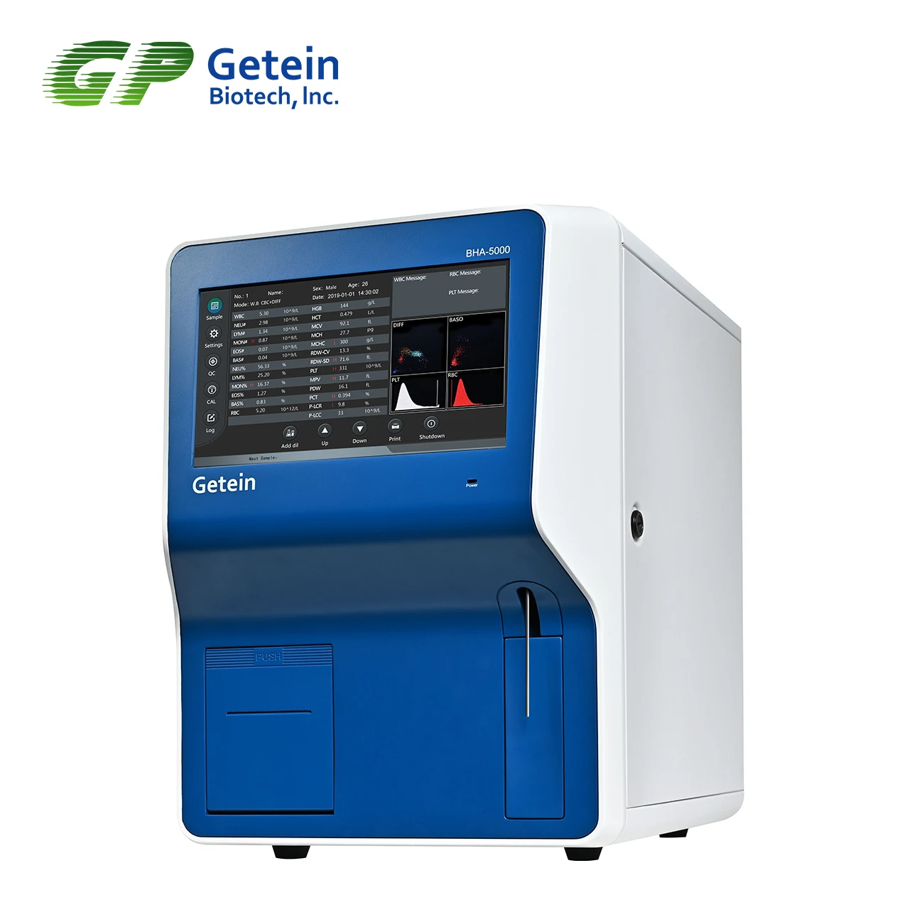 Getein BHA-5000  auto hematology analyzer 5 part