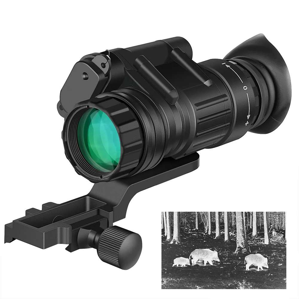 PVS 14 Night Vision Scope Optic 4x32 IR Monocular Night Vision Goggles With Two Type Mounts